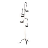 A Federal Cast-Iron Hotel Betty Lamp Stand