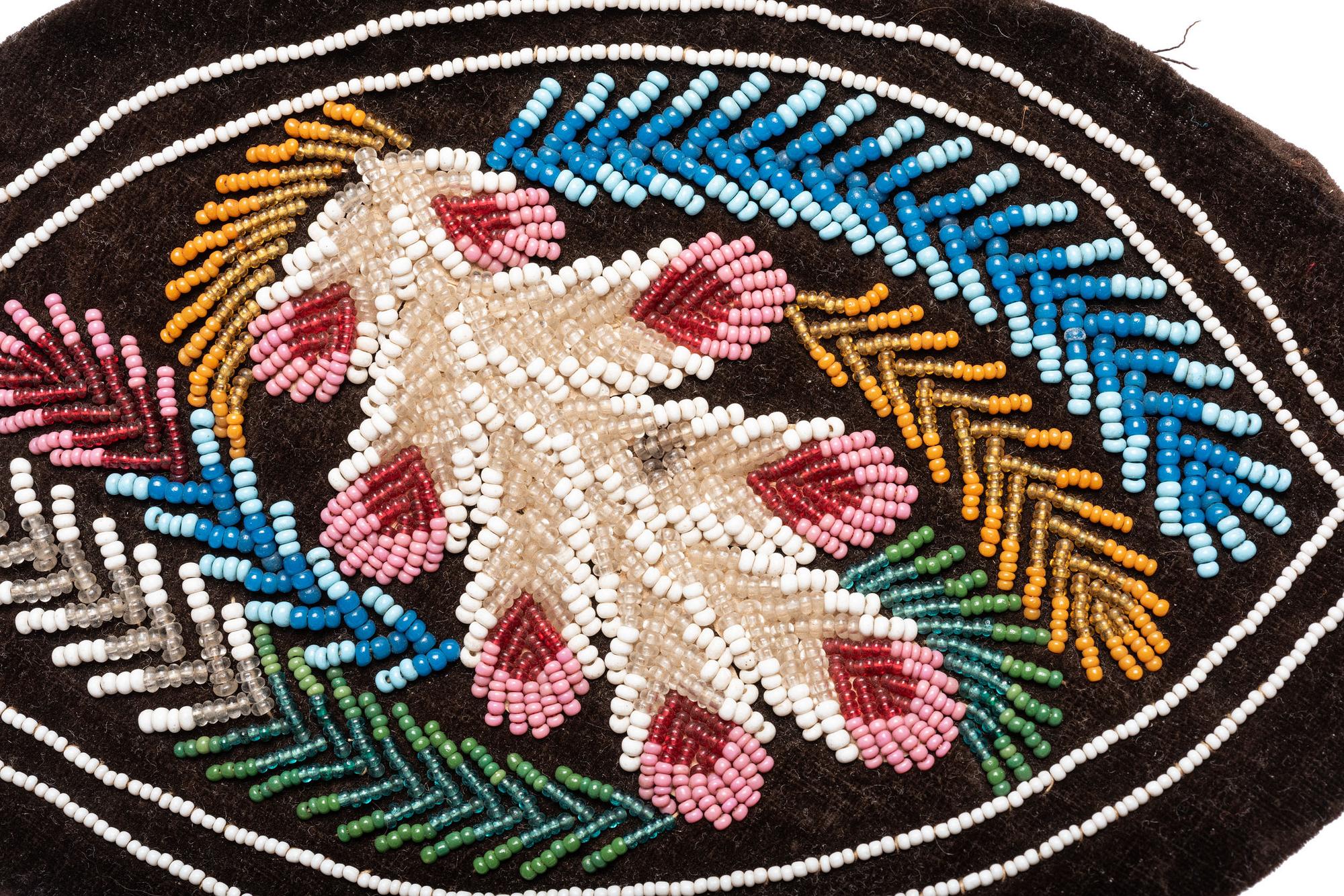 Northeastern Beaded Caps and Container