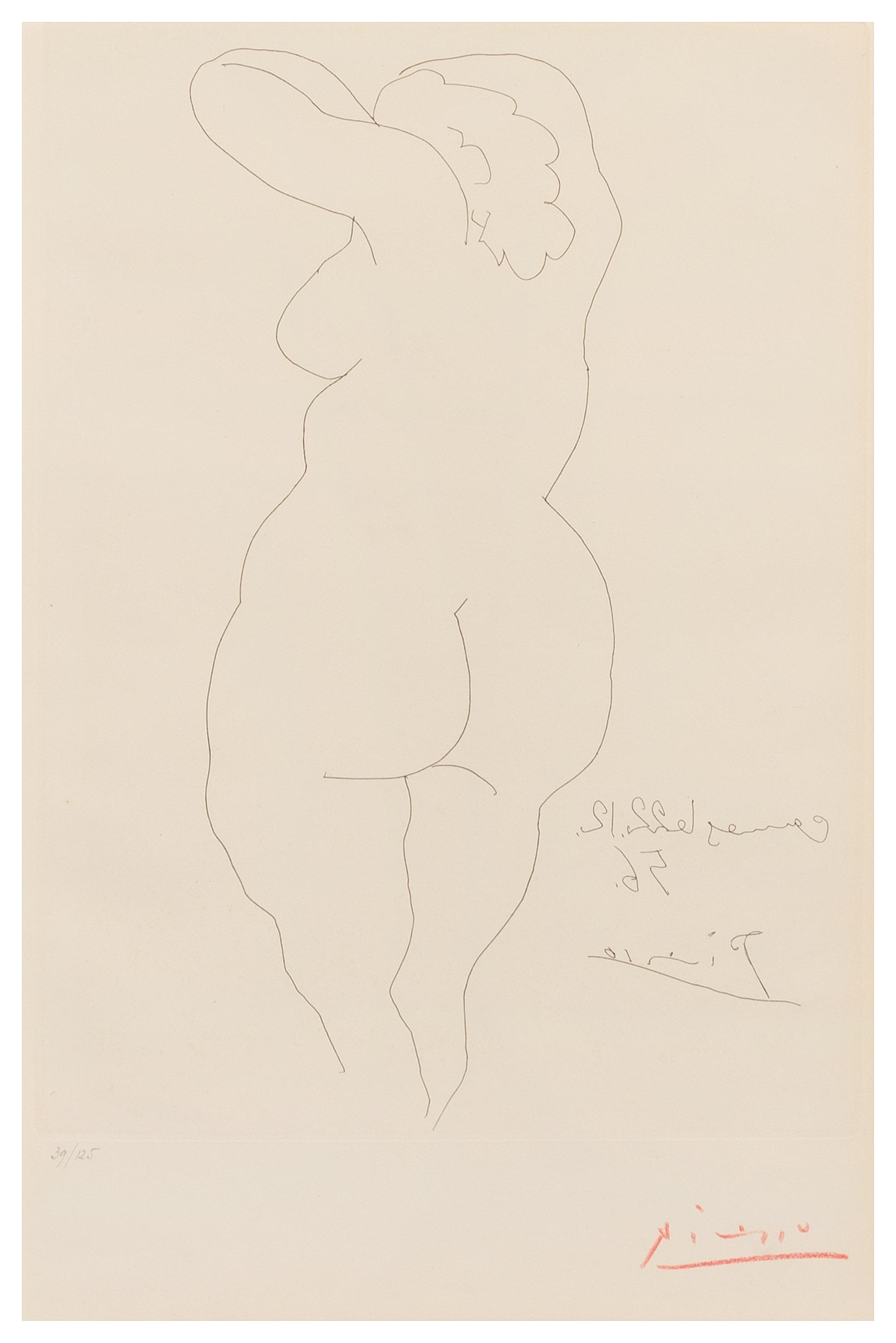 Pablo Picasso, (Spanish, 1881-1973), Femme vue de dos, 1956