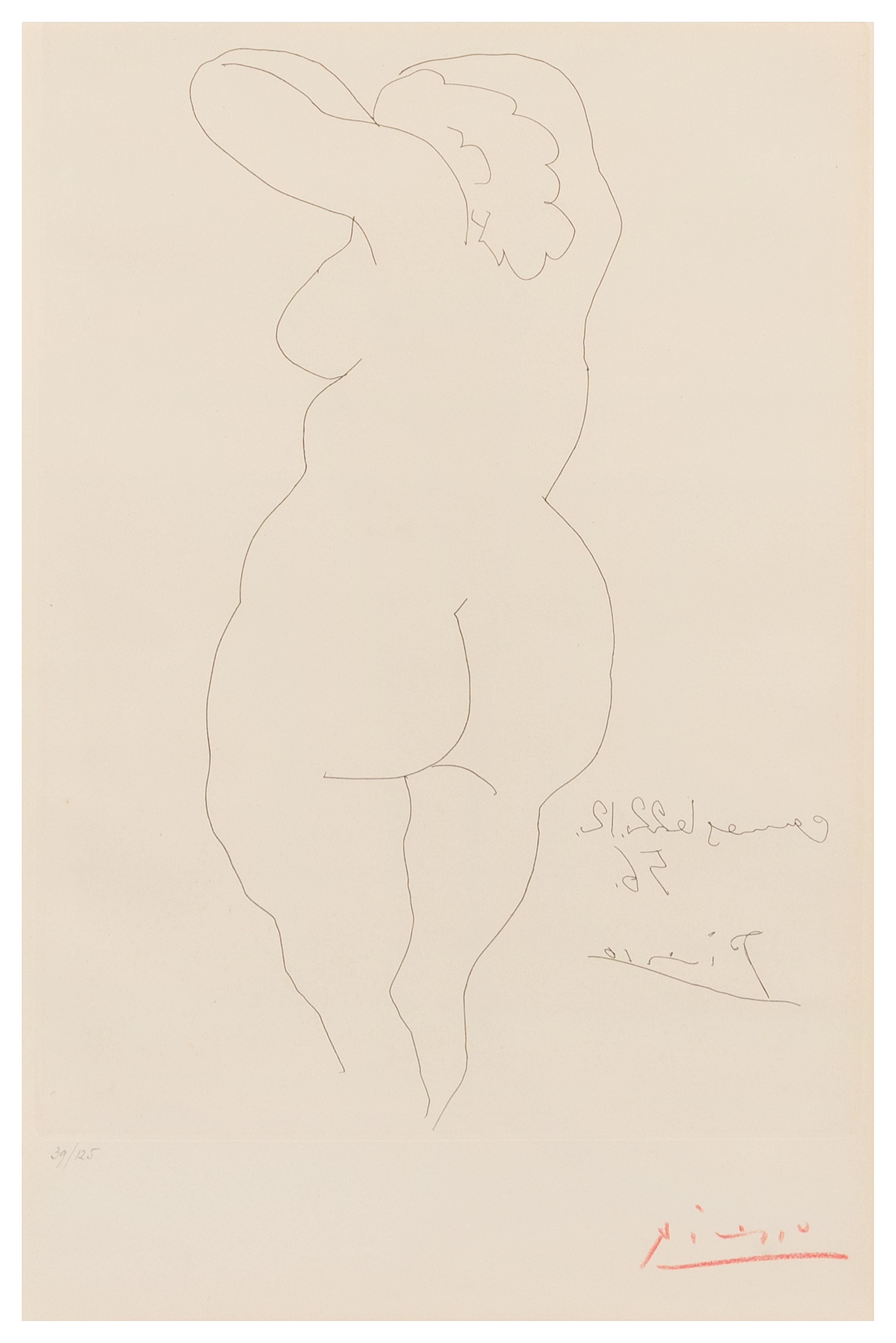 Pablo Picasso, (Spanish, 1881-1973), Femme vue de dos, 1956