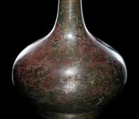 A Garlic Head Bronze Vase