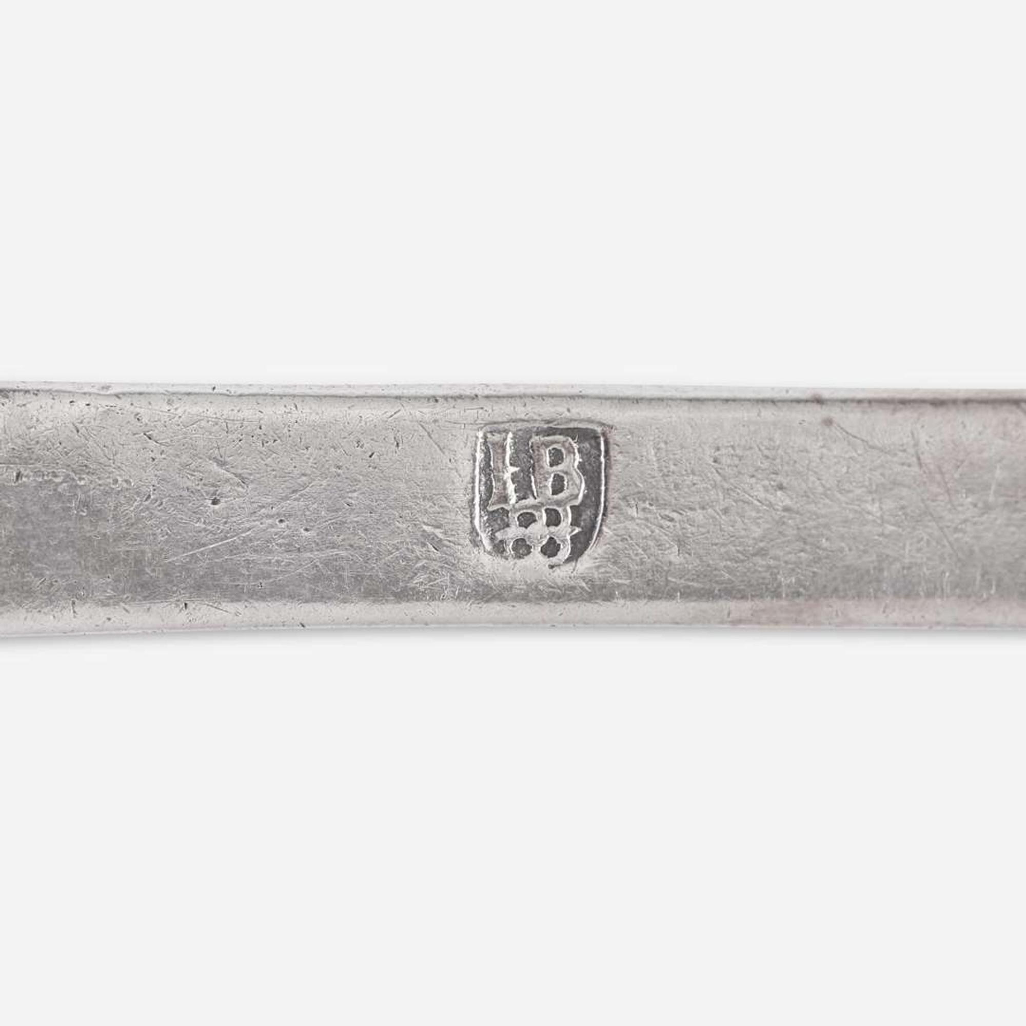 A silver tablespoon Jurian Blanck, Jr. (1645-1715), New York, NY, circa 1690