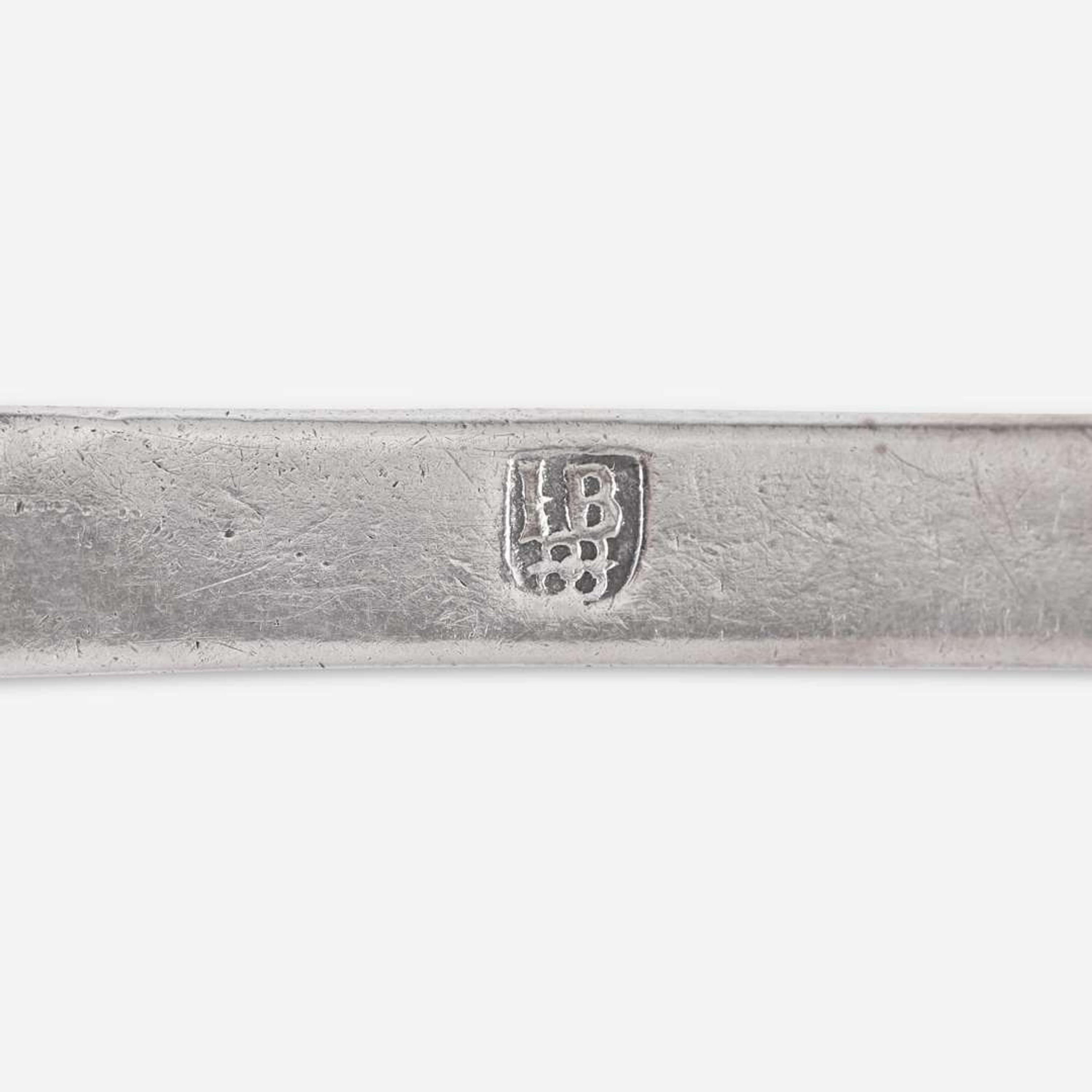 A silver tablespoon Jurian Blanck, Jr. (1645-1715), New York, NY, circa 1690