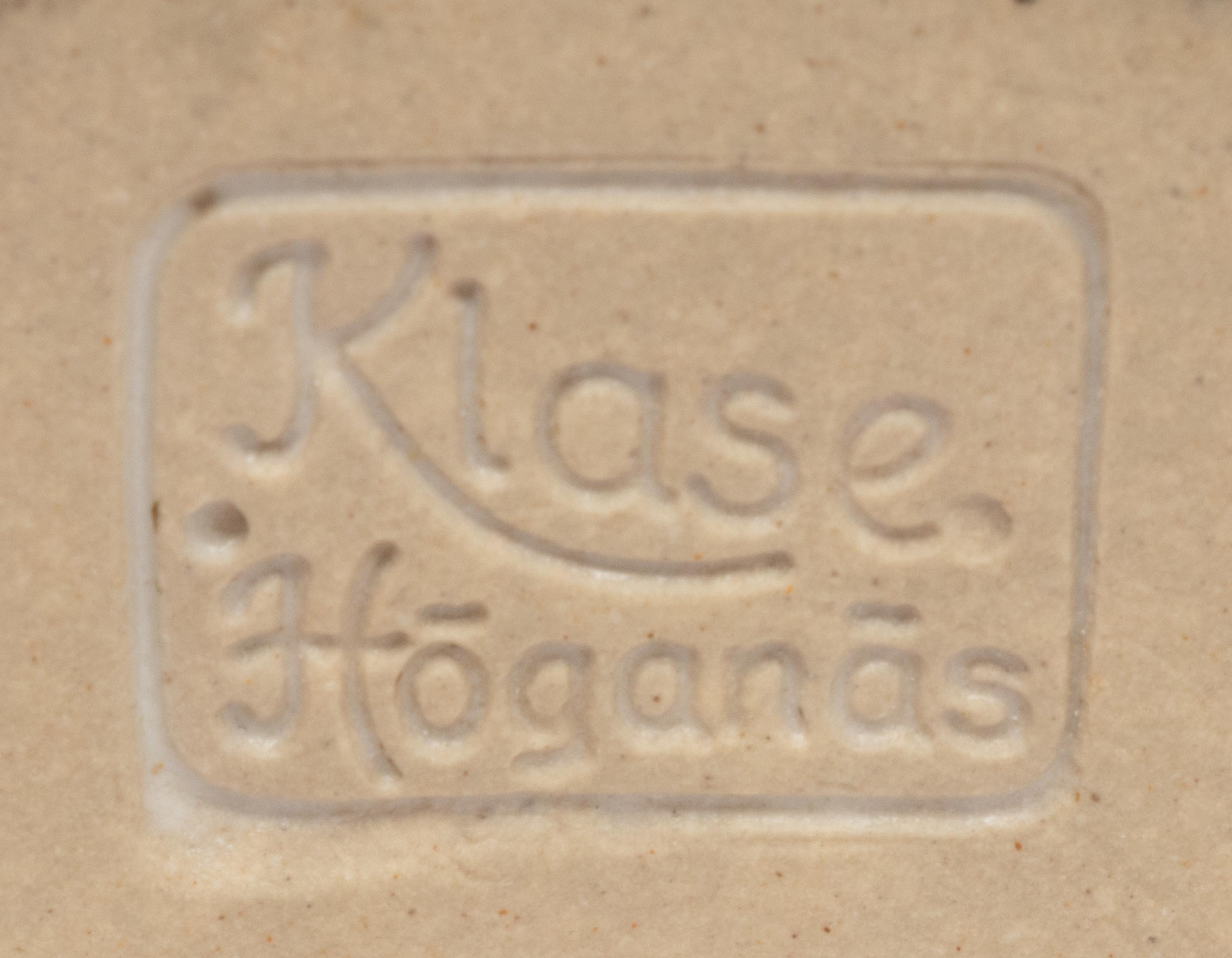 Vase, c. 1960 Klase Höganäs, Sweden
