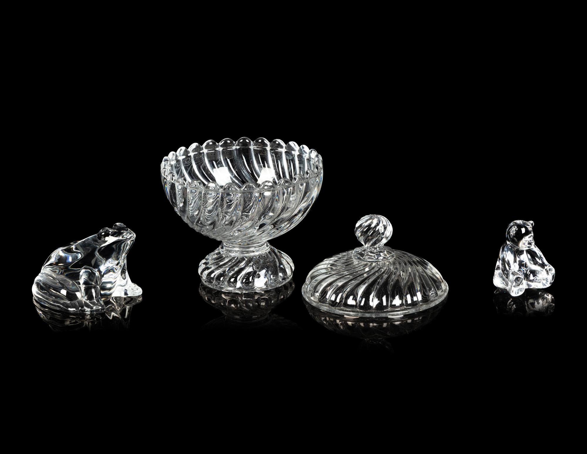 Three Baccarat Glass Articles