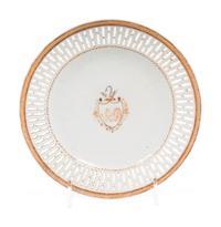 A Chinese Export Porcelain Reticulated Dish