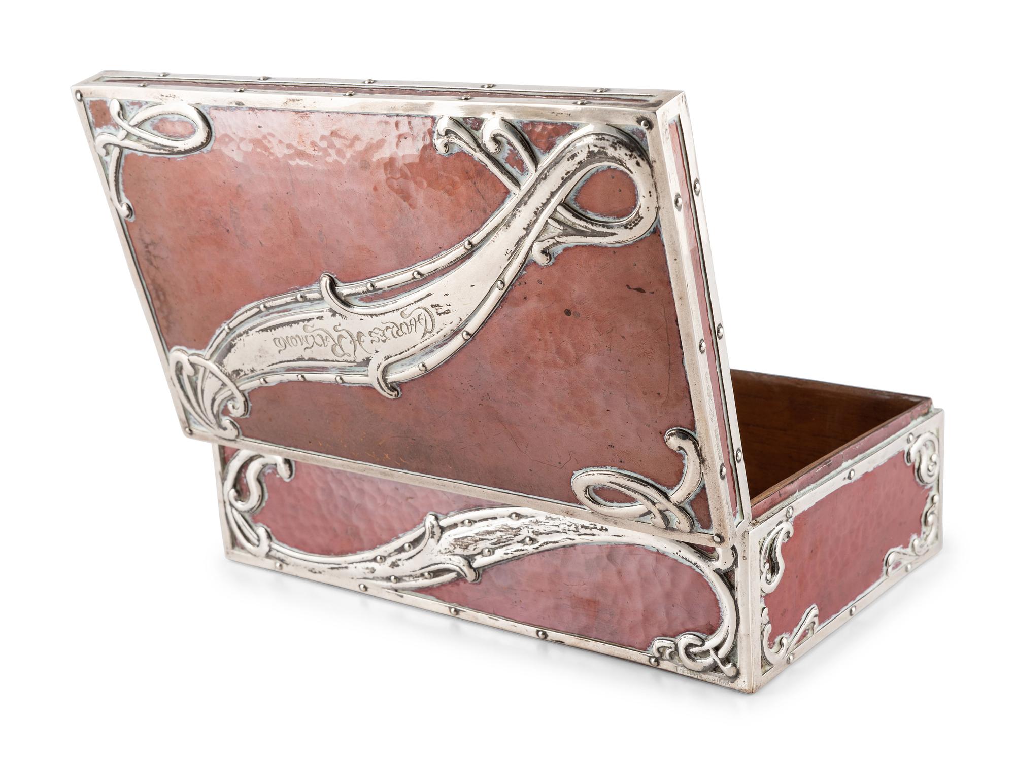 A Theodore B. Starr Silver and Mixed Metal Cigar Box