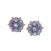 TANZANITE AND DIAMOND EARRINGS