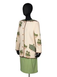 Geoffrey Beene Three-Piece Ensemble in Palm Tree Print