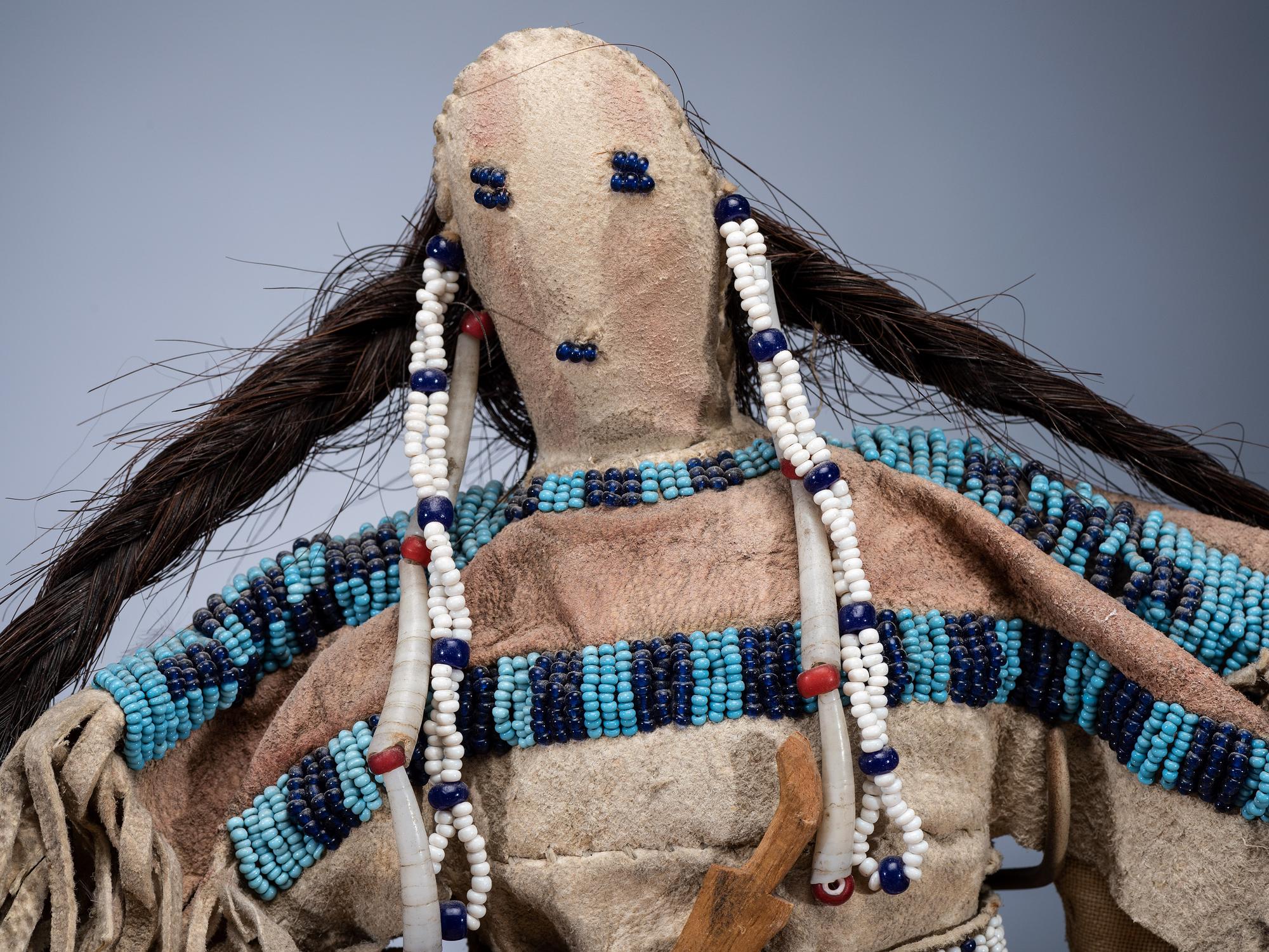 Sioux Beaded Hide Doll