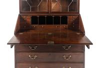 A George III Mahogany Bureau Bookcase