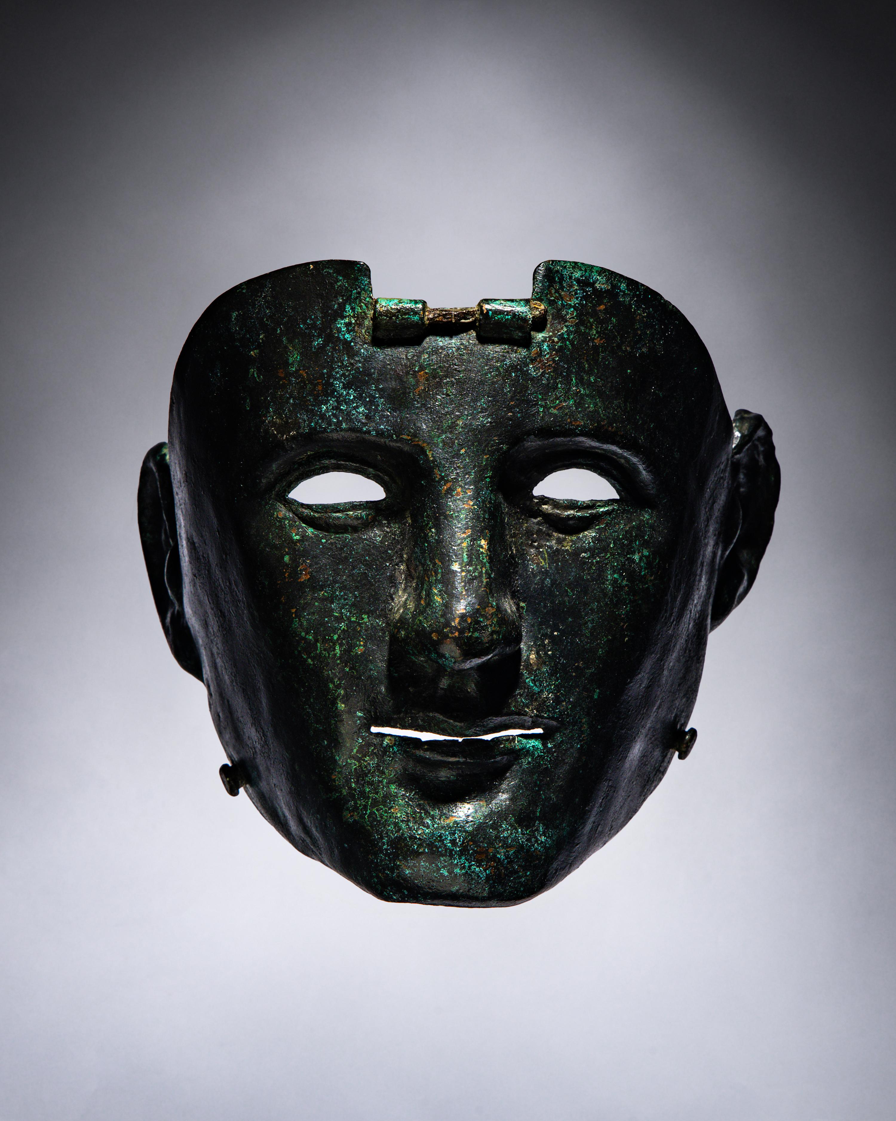 A Roman Bronze Parade Mask