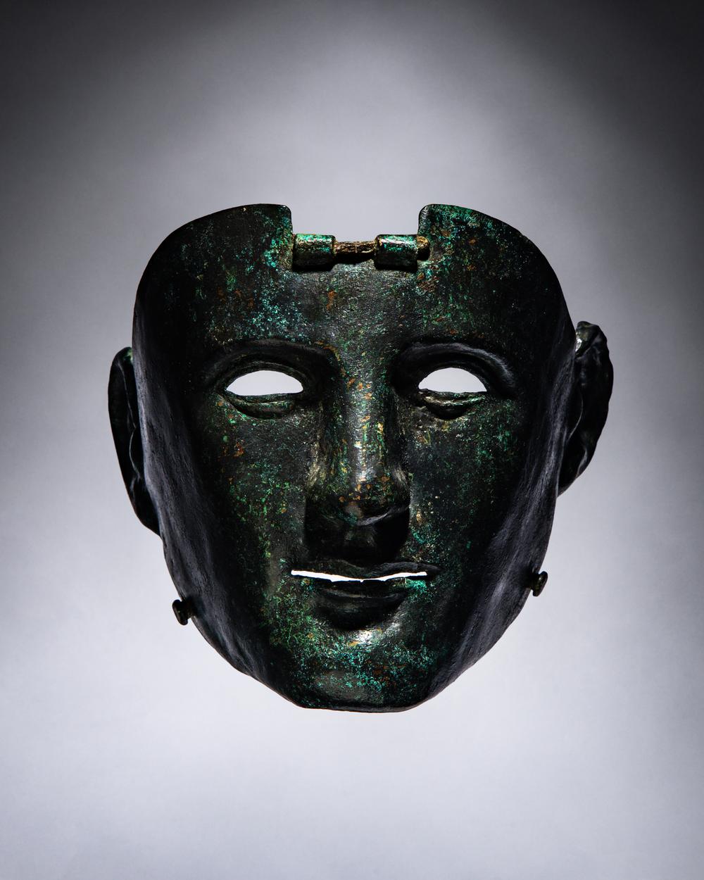 A Roman Bronze Parade Mask