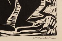 A group of four American prints (Irving Amen, Bitter Harvest ; Richard Correll, The Railroaders ; John de Martelly, Give us this Day ; Barbara Latham, A Negro Group )