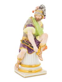 A Berlin (K.P.M.) Porcelain Figure of a Roman Soldier