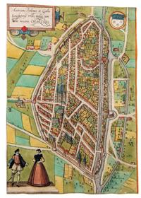 [BRAUN, Georg (1541-1622) & Frans HOGENBERG (1535-1590)]. Aurricum Ptolemeo in Gallia Lugdunensi urbs; vulgo, cum Villa nouano, Chartre