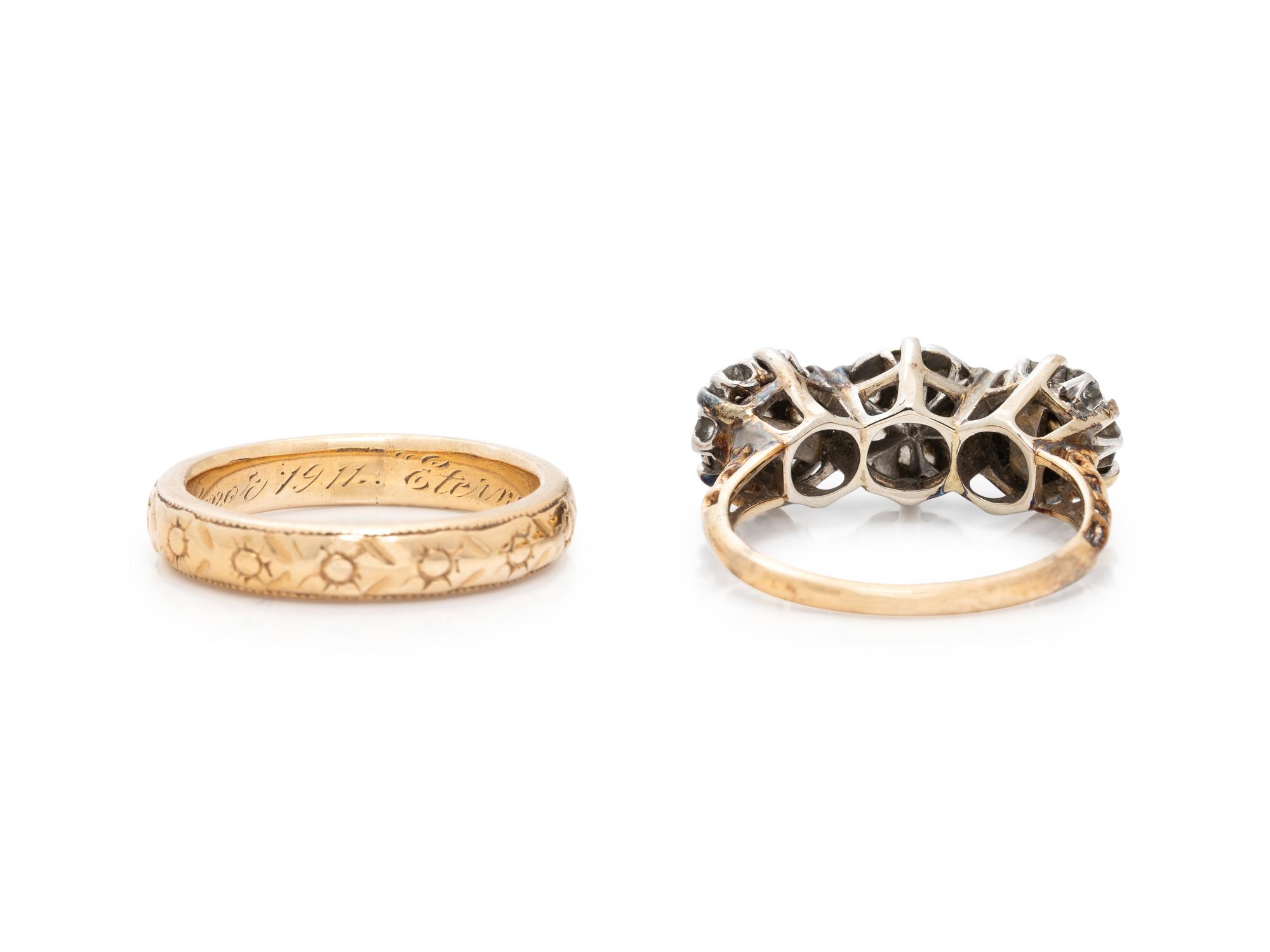 TWO GOLD RINGS