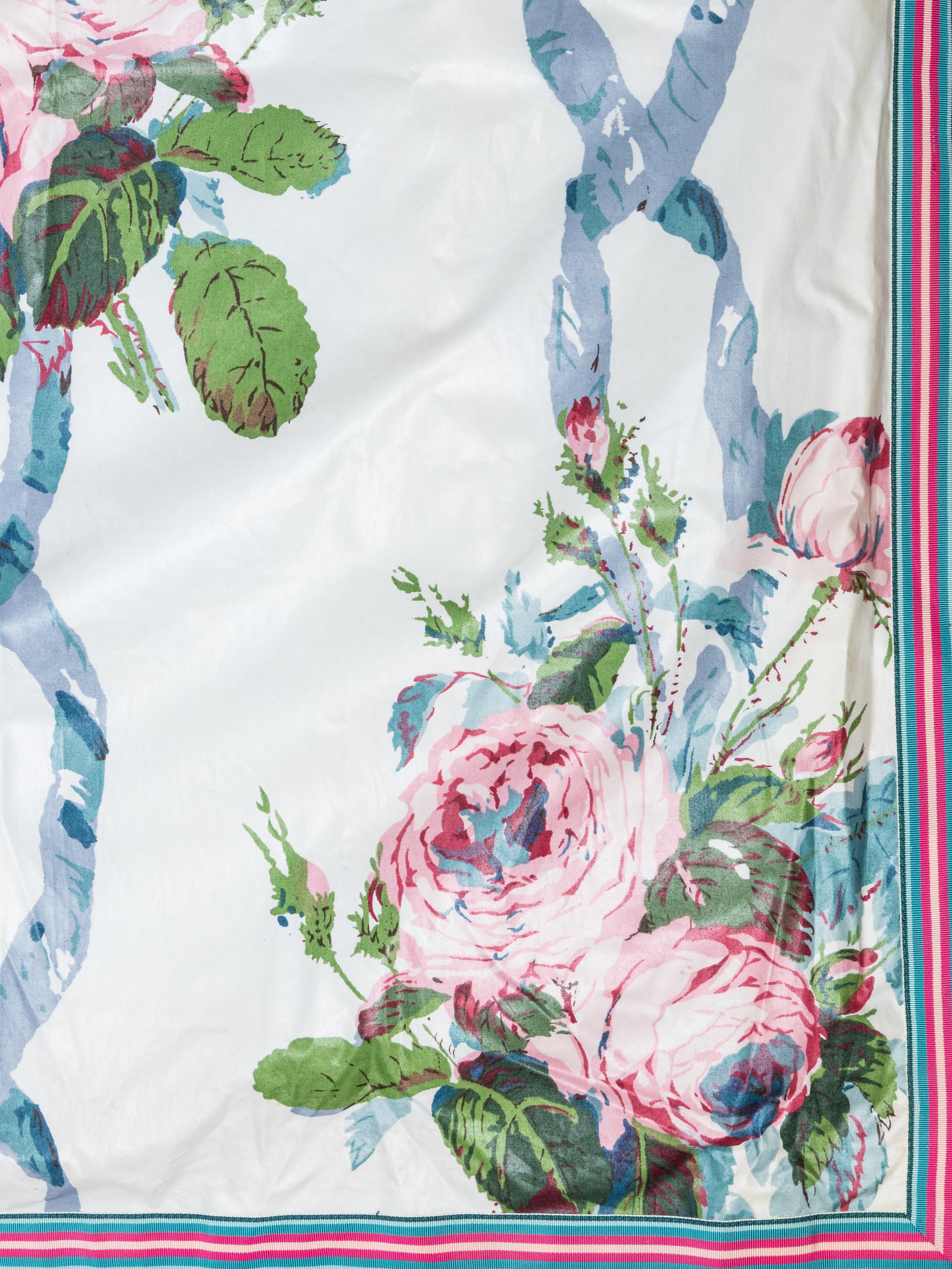 A Set of Chintz Drapery Panels and Valance by Jonas New York