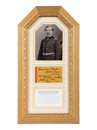 [CIVIL WAR]. MEAGHER, Thomas Francis (1823-1867). War-date autograph note signed ("Thomas Francis Meager"), as Brigadier General, US Volunteers, Commanding the District of the Etowah. Chattanooga, TN. 1 December 1864.