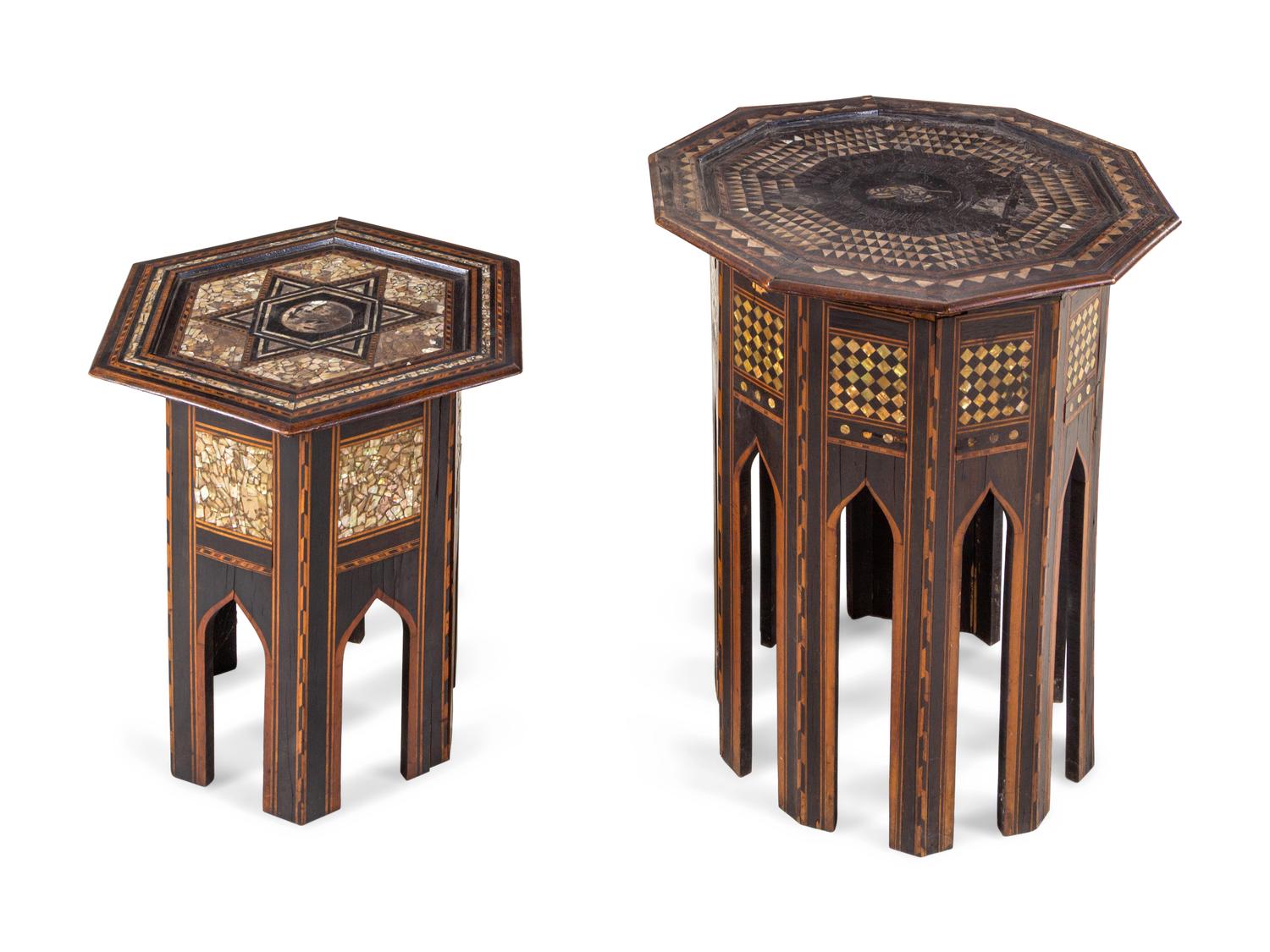 Two Ottoman Mother-of-Pearl Inlaid Tables