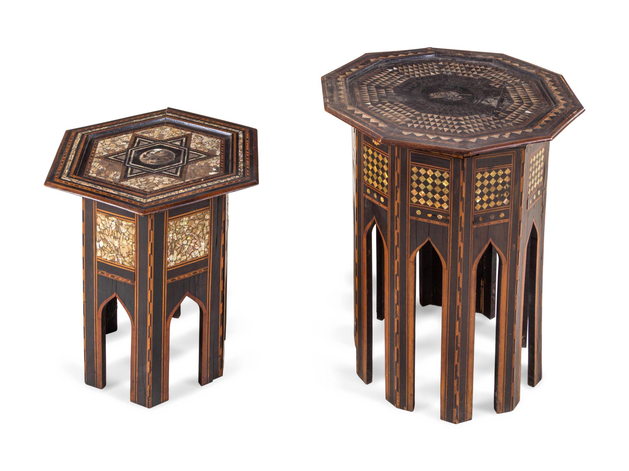 Two Ottoman Mother-of-Pearl Inlaid Tables