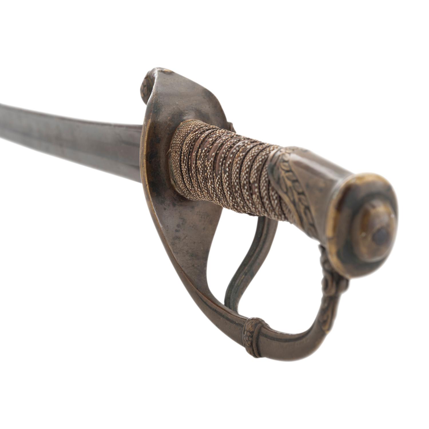 Import Foot Officers Sword with Scabbard Inscribed to Capt. S.E. Thomason - 176th NY Vols., then Captured and Descended in a Texas Confederate Family