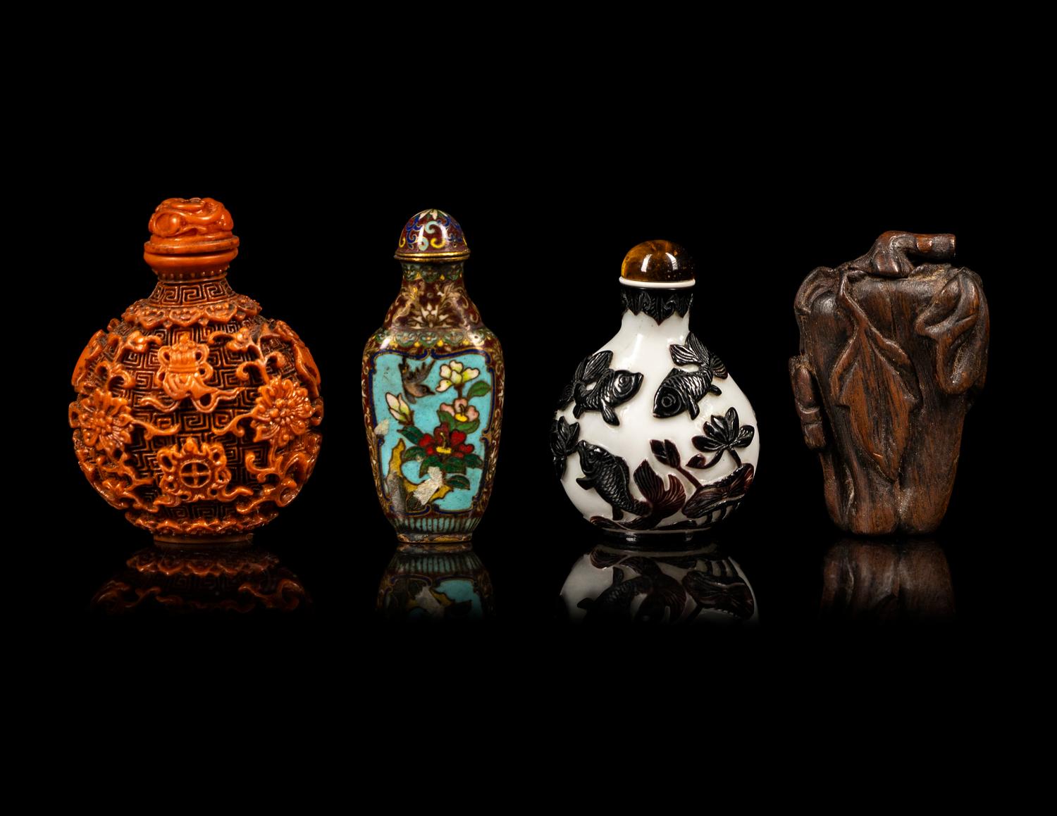 Four Chinese Snuff Bottles