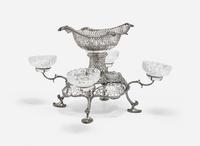 A George III sterling silver epergne, Thomas Pitts I, London, 1769