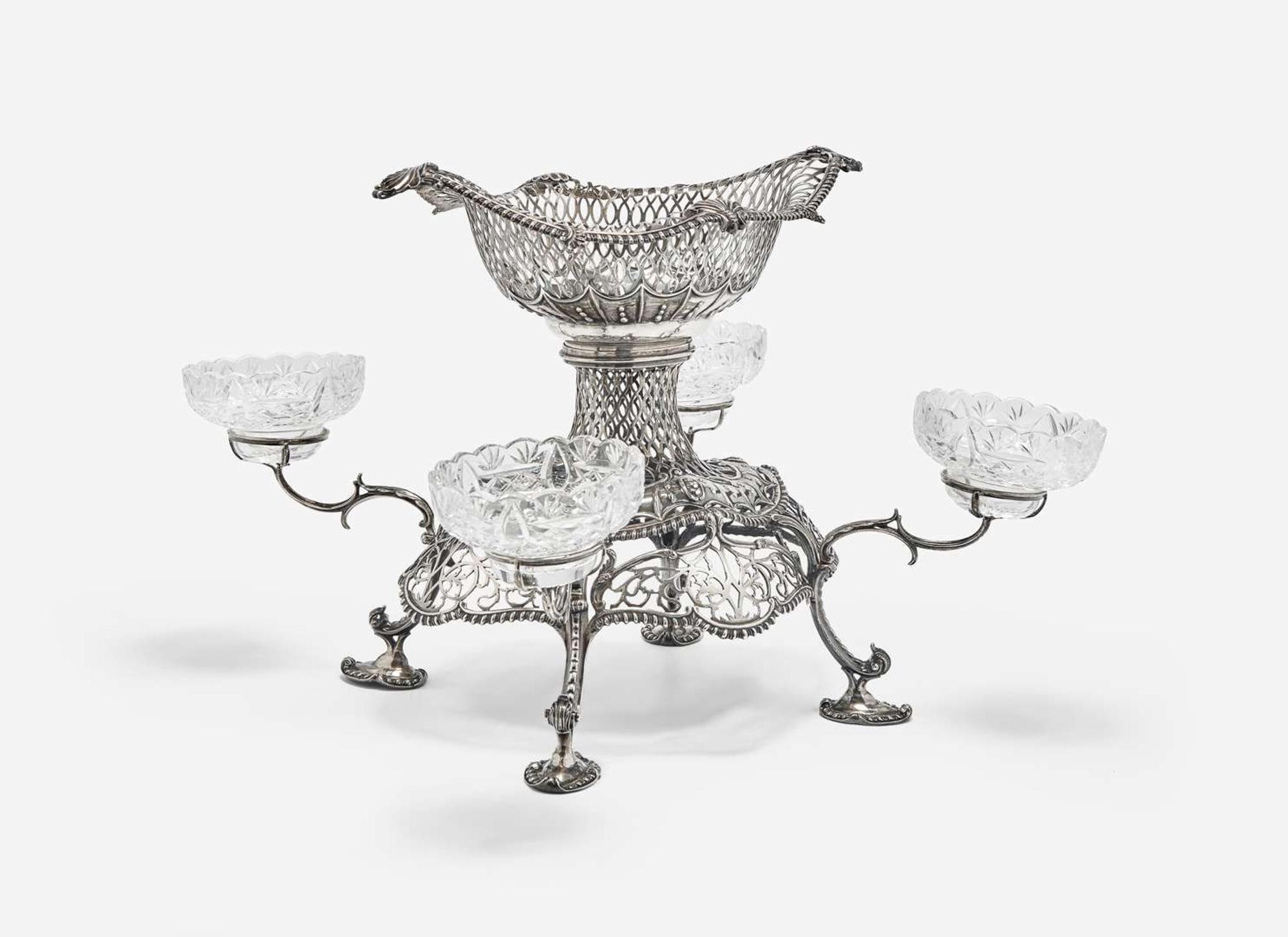 A George III sterling silver epergne, Thomas Pitts I, London, 1769