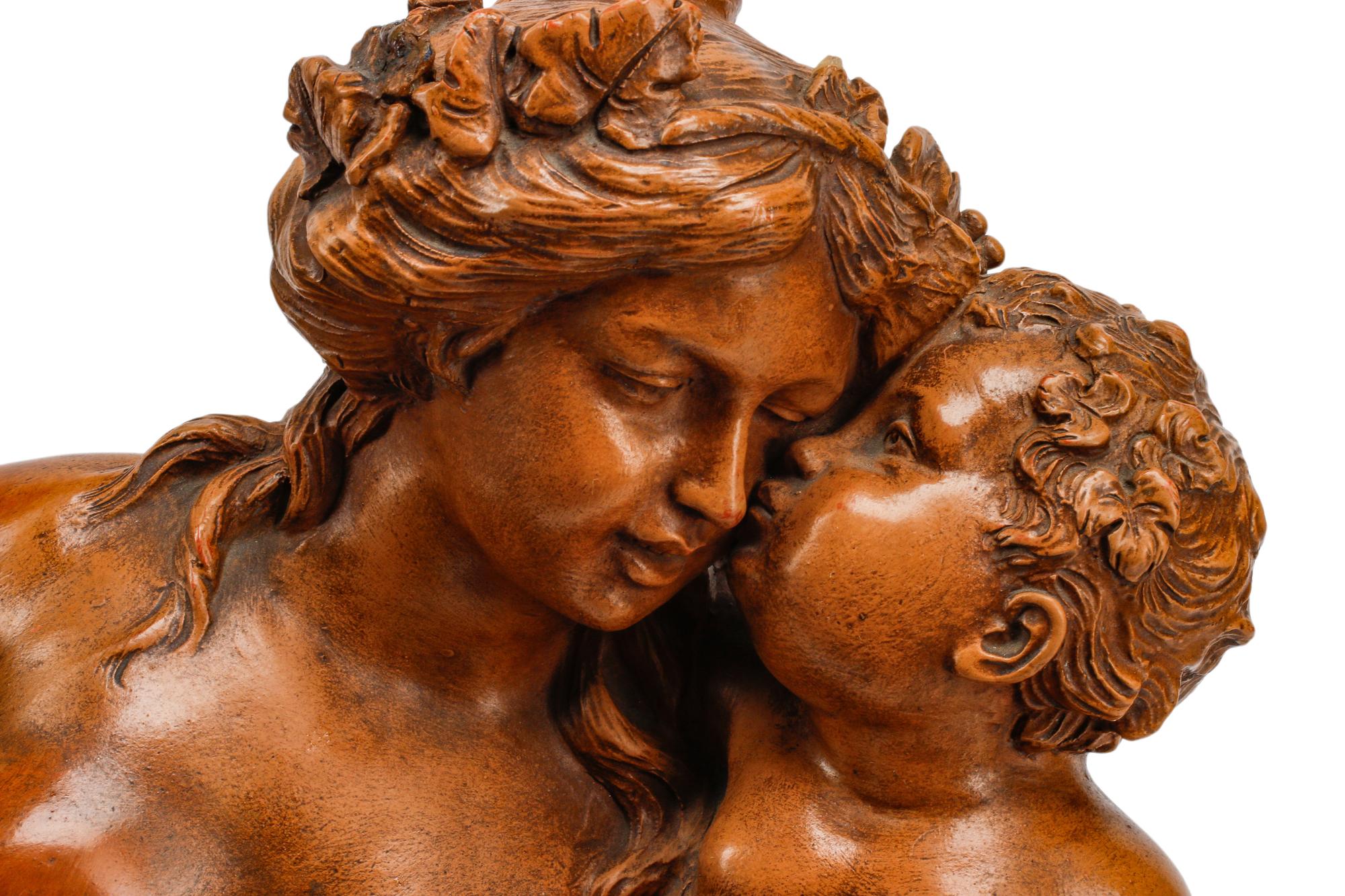 A French Terracotta Figural Group