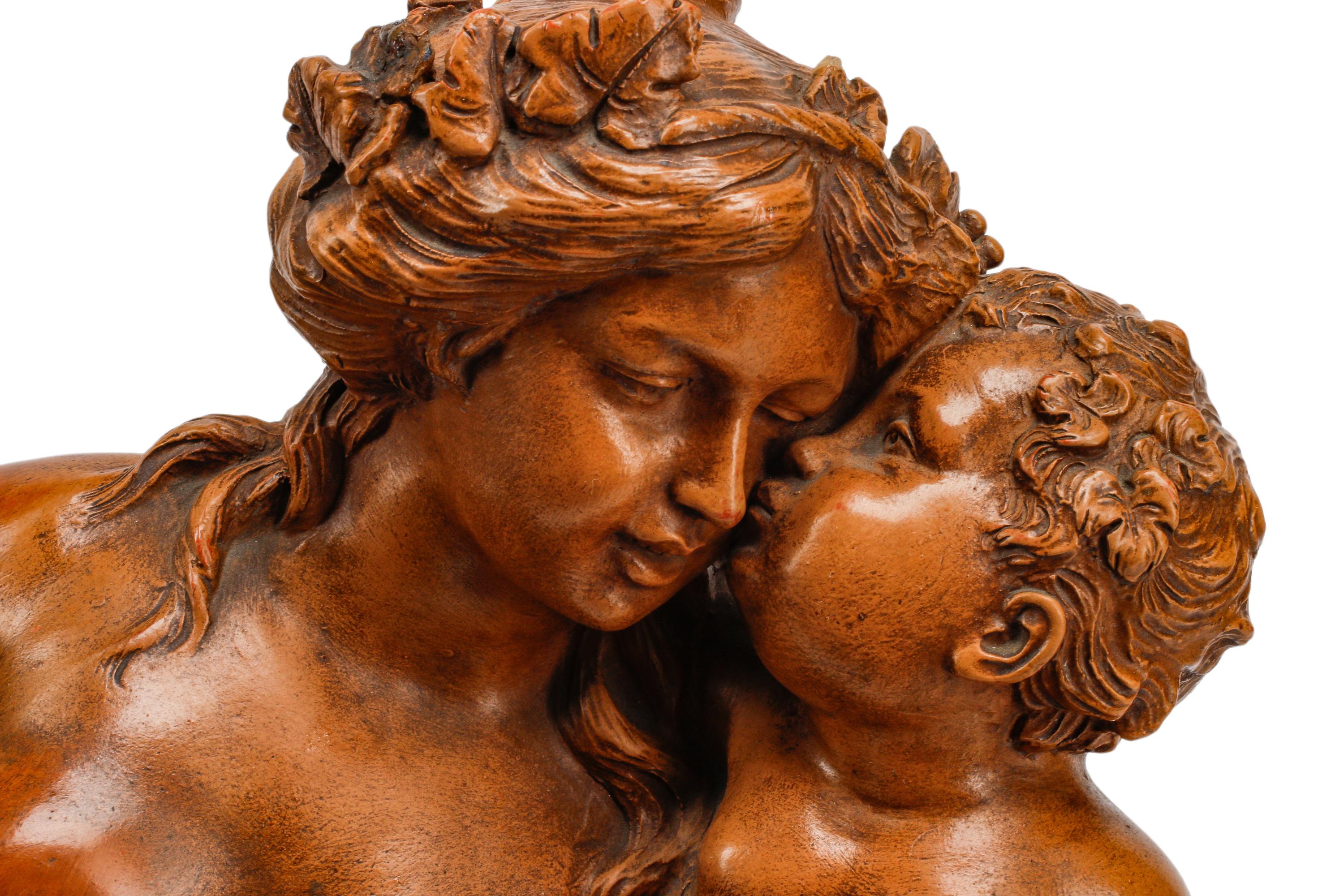 A French Terracotta Figural Group