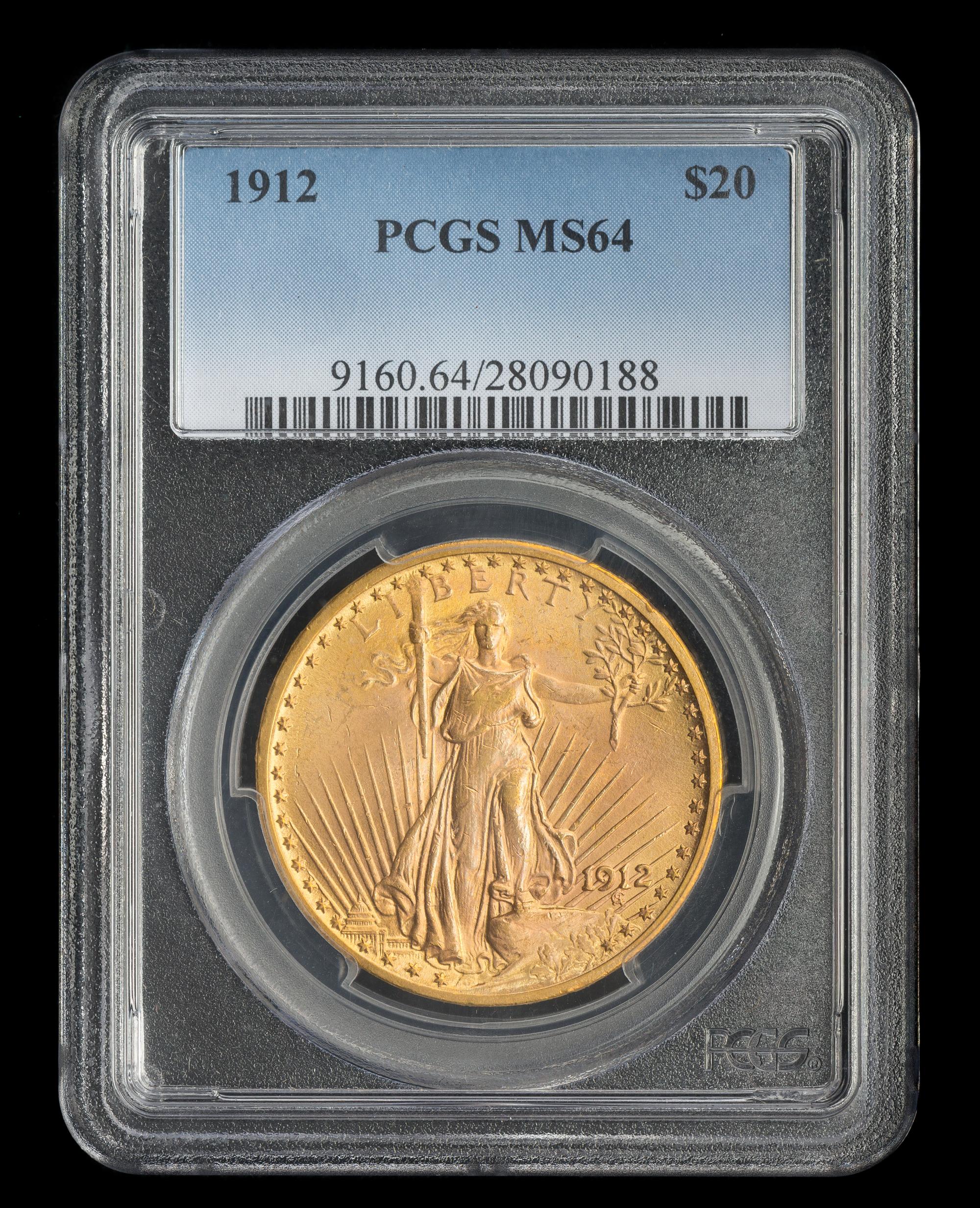 A United States 1912 St. Gaudens $20 Gold Coin