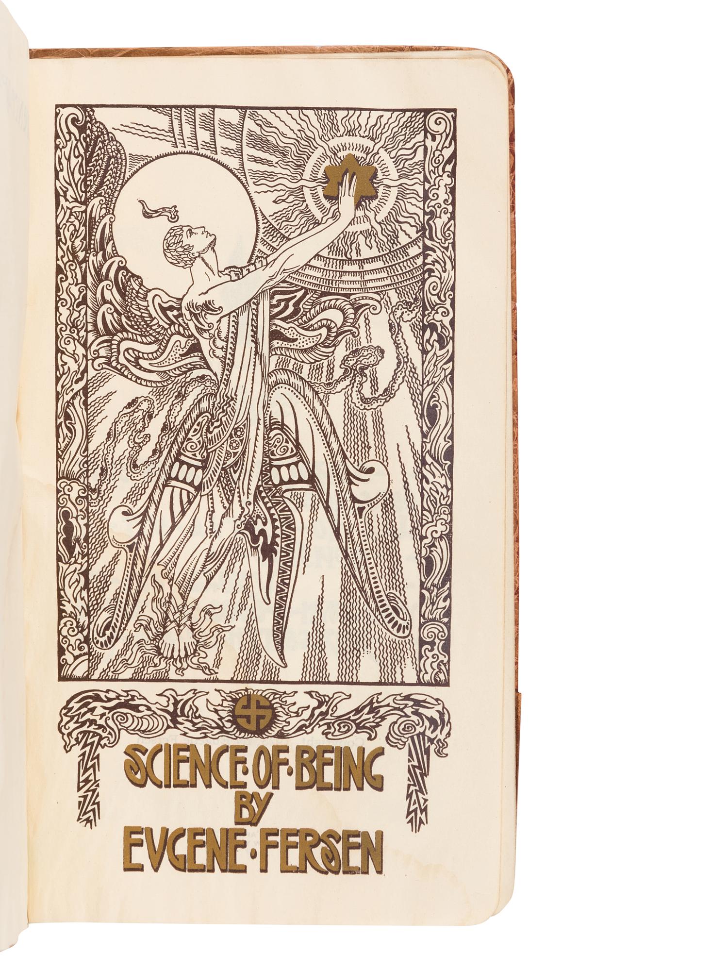 FERSEN, Eugene, Baron (1873-1956). Science of Being. New York: J.F. Tapley Co., 1923.