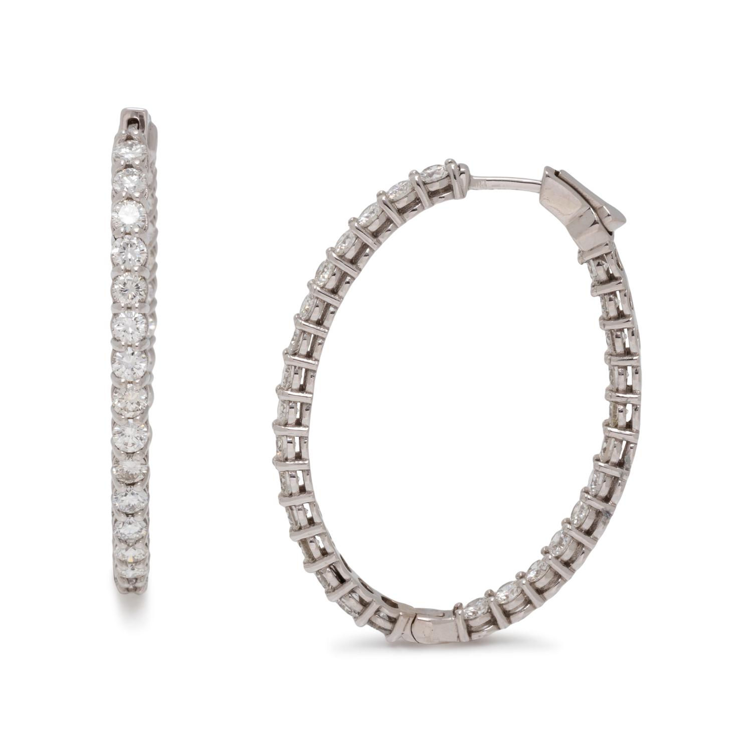 DIAMOND HOOP EARRINGS
