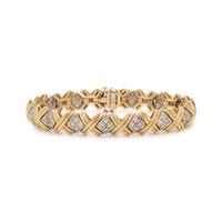 BICOLOR GOLD AND DIAMOND BRACELET