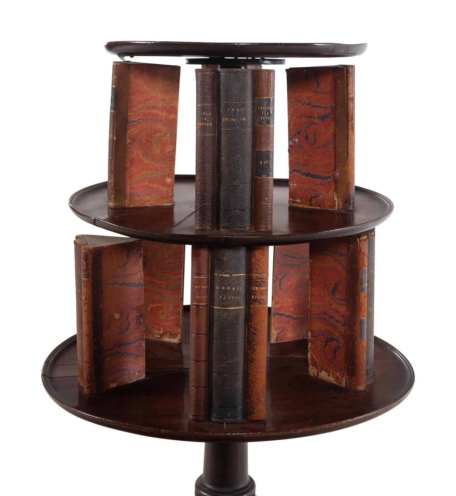 An English Mahogany Revolving Book Stand