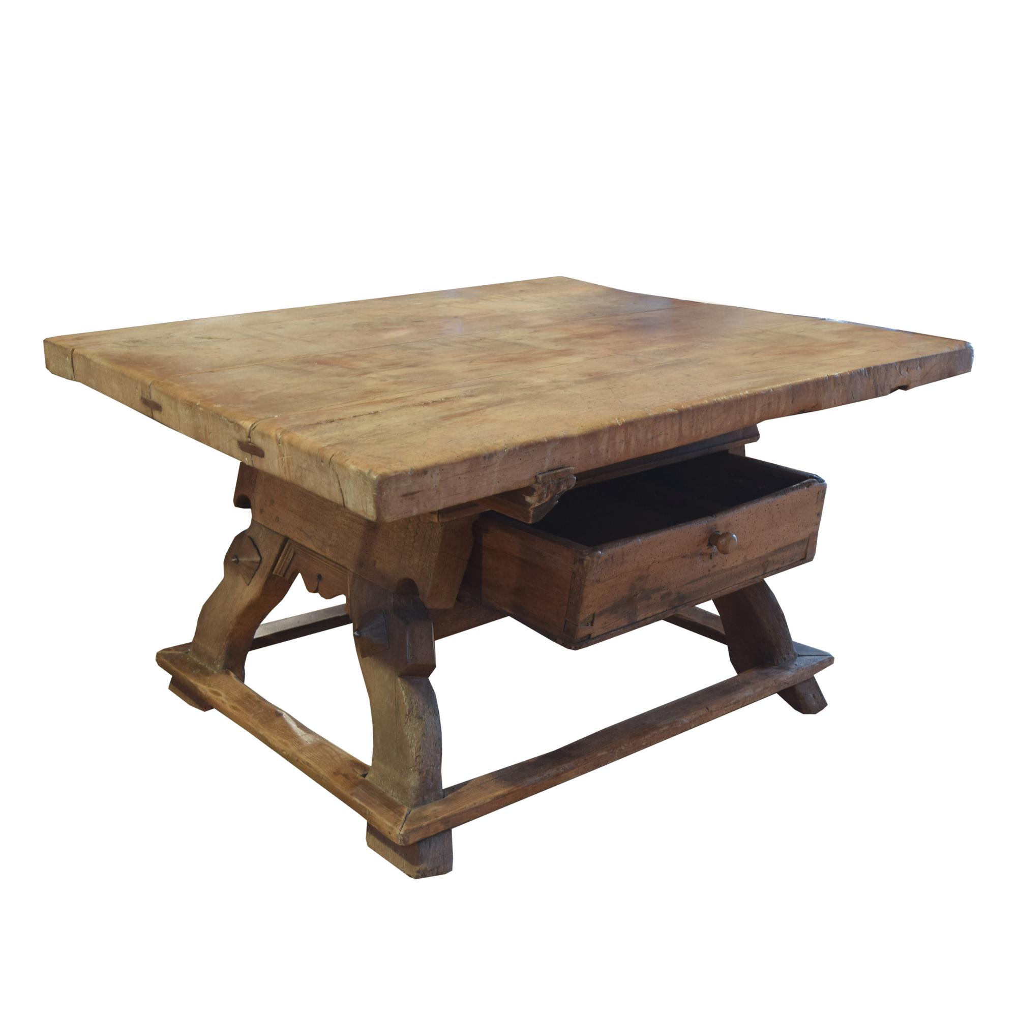 A Bavarian Jogl Table 51.5" W x 49" D x 30.5" H — Germany, 19th Century