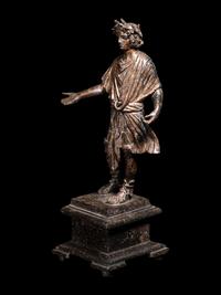 A Roman Gilt Bronze Lar