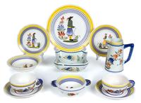 An Assembled Group of Henriot Quimper Pottery Diameter of first 10 inches. — 20TH CENTURY