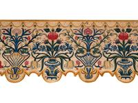Three Crewelwork Drapery Pelmets