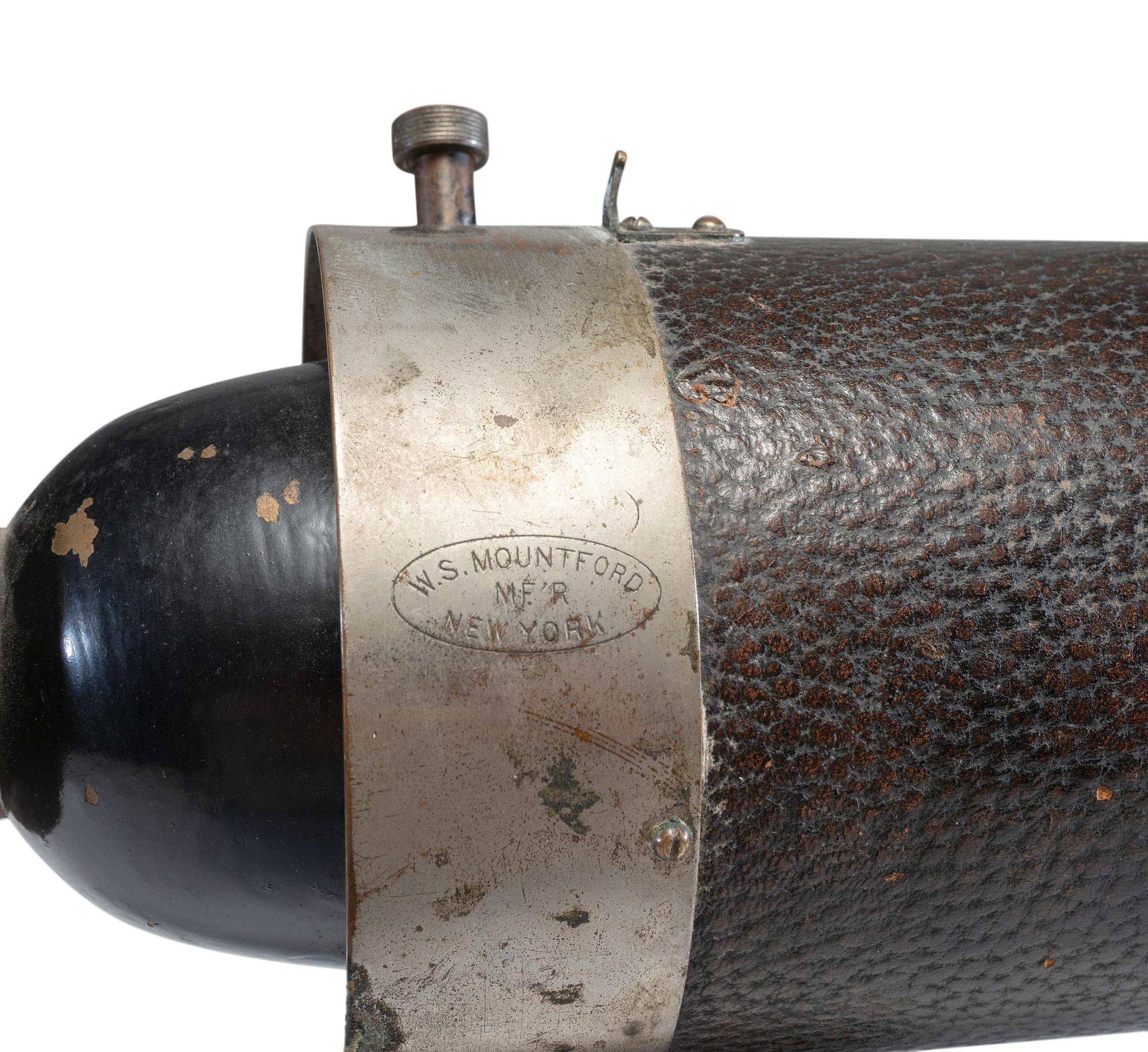 [CAMERAS]. Mountford tintype button "Camerascope" camera.