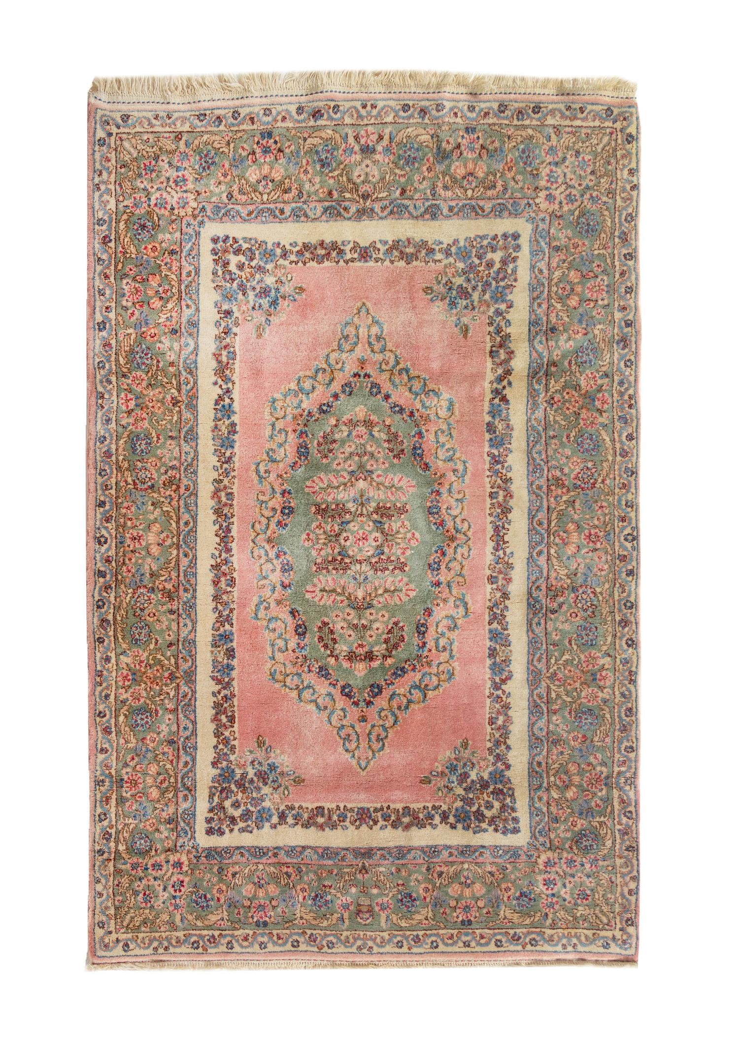 Two Kirman Wool Rugs