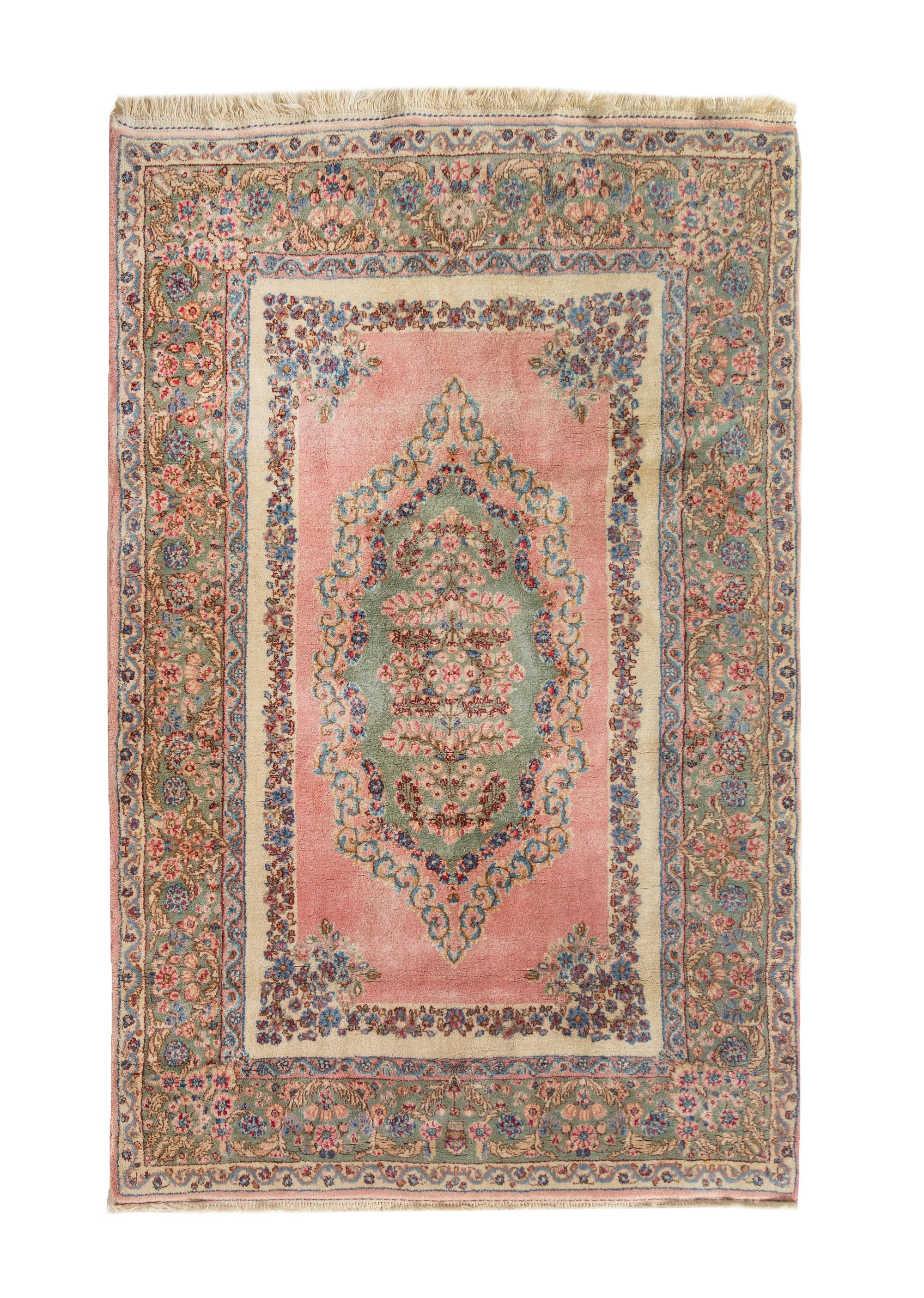Two Kirman Wool Rugs