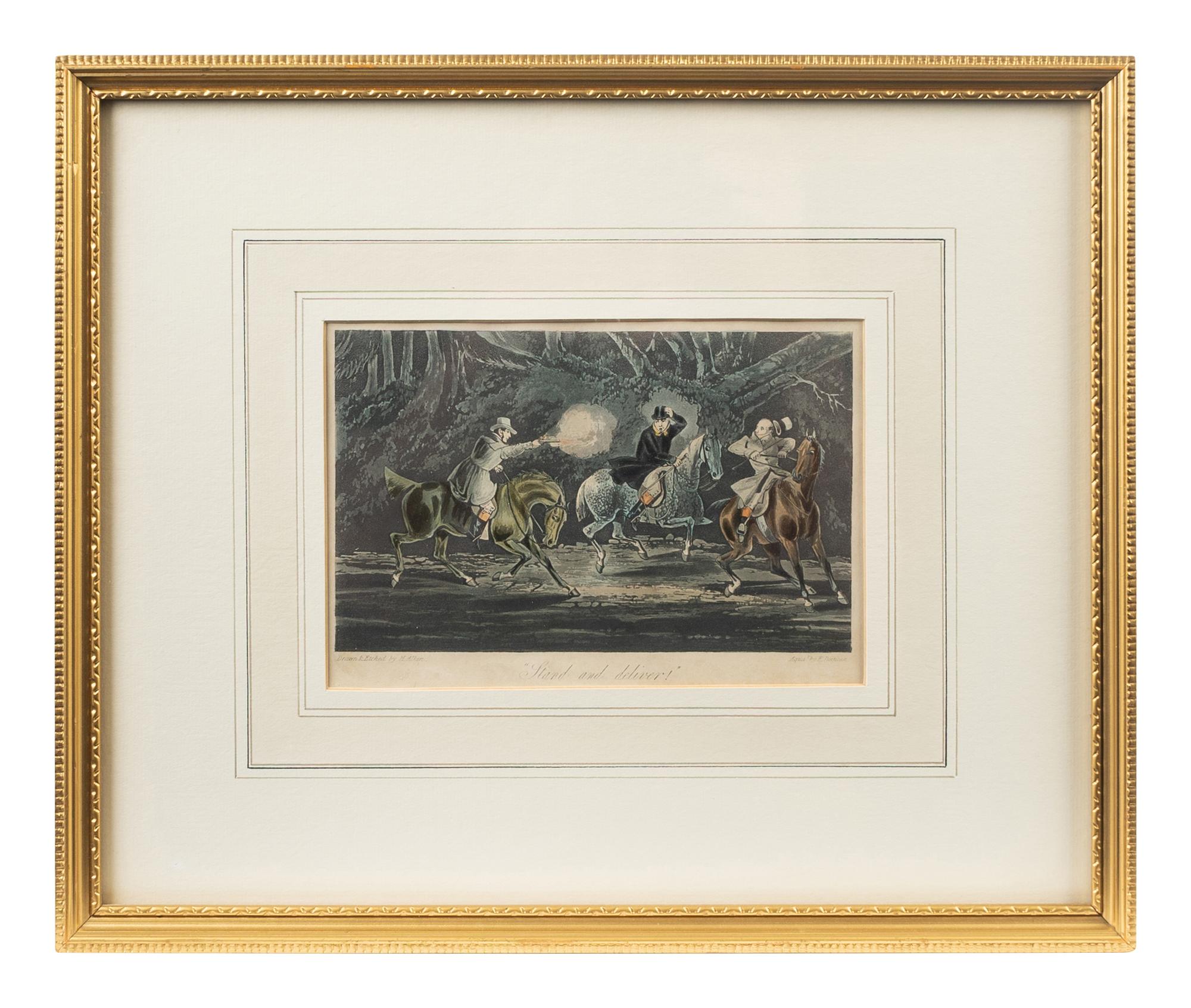 Four English Framed Color Engravings