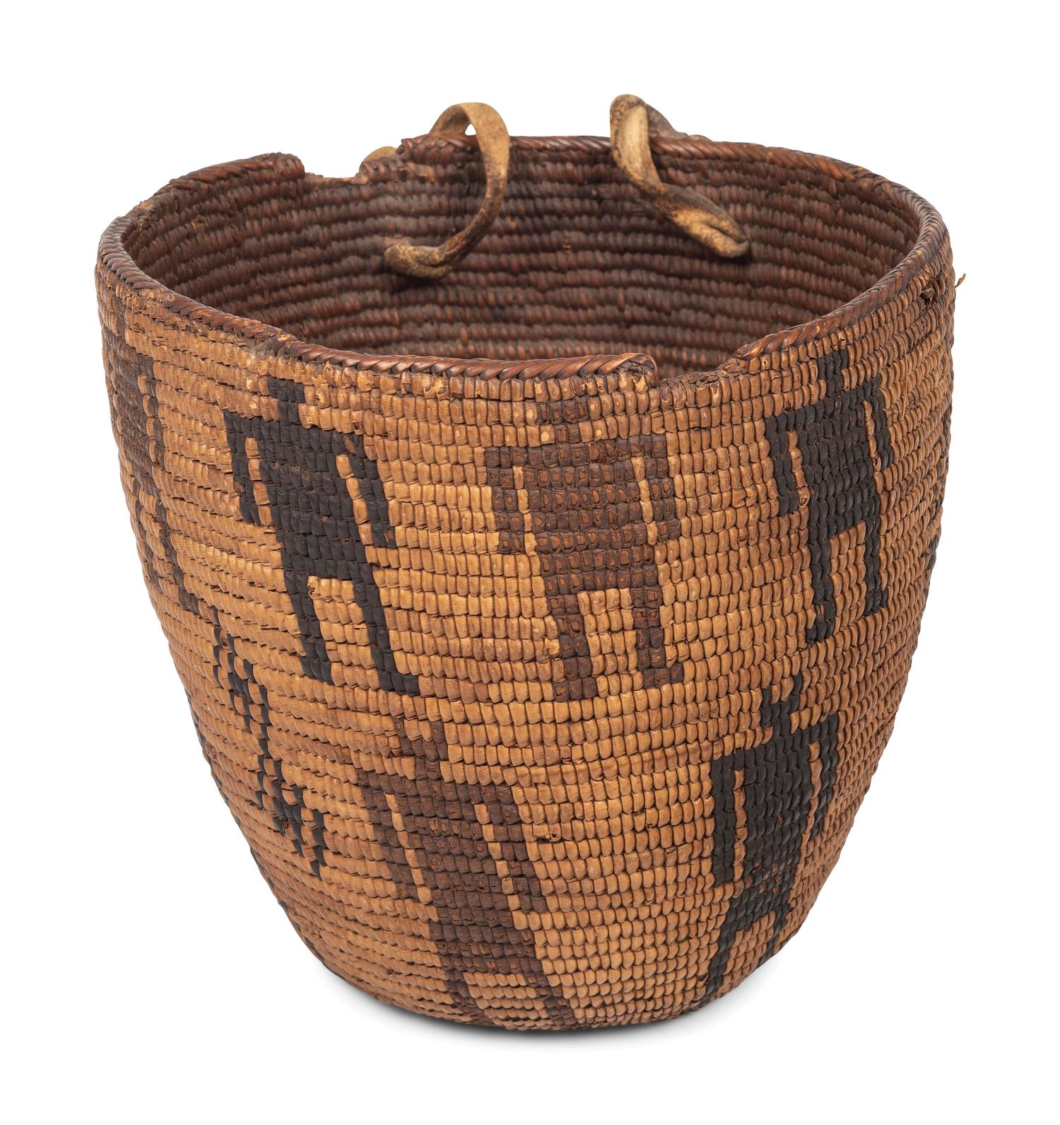 Salish Imbricated Figural Basket