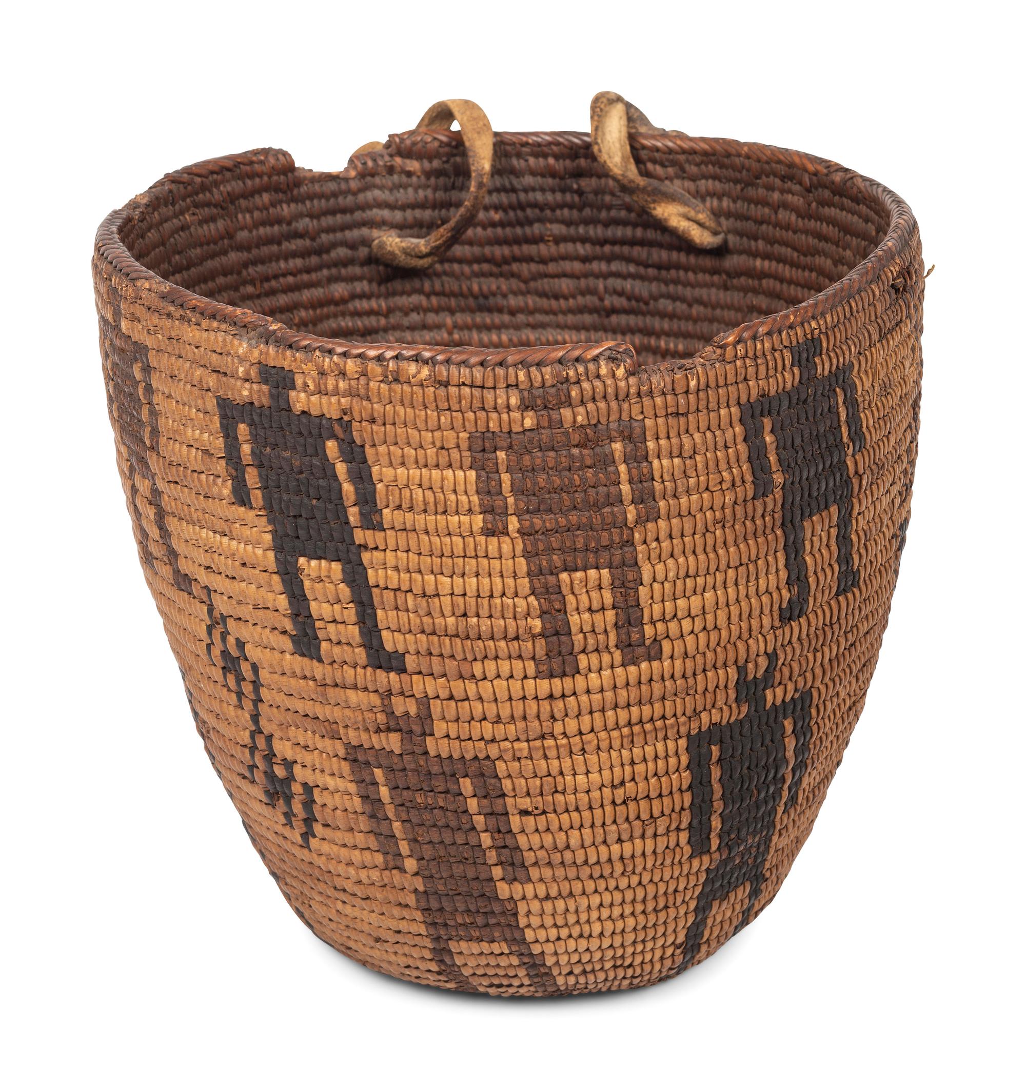 Salish Imbricated Figural Basket