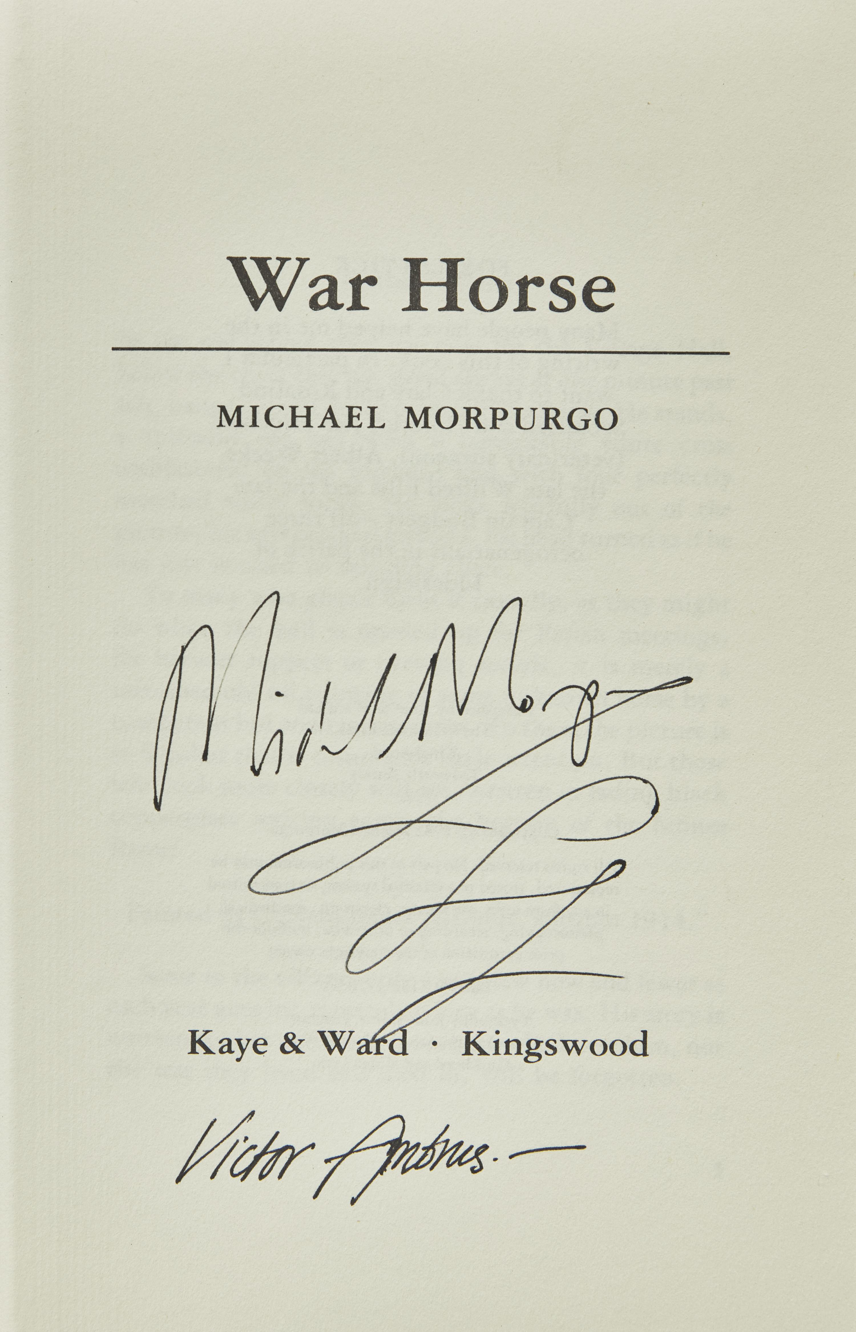 Morpurgo, Michael. War Horse
