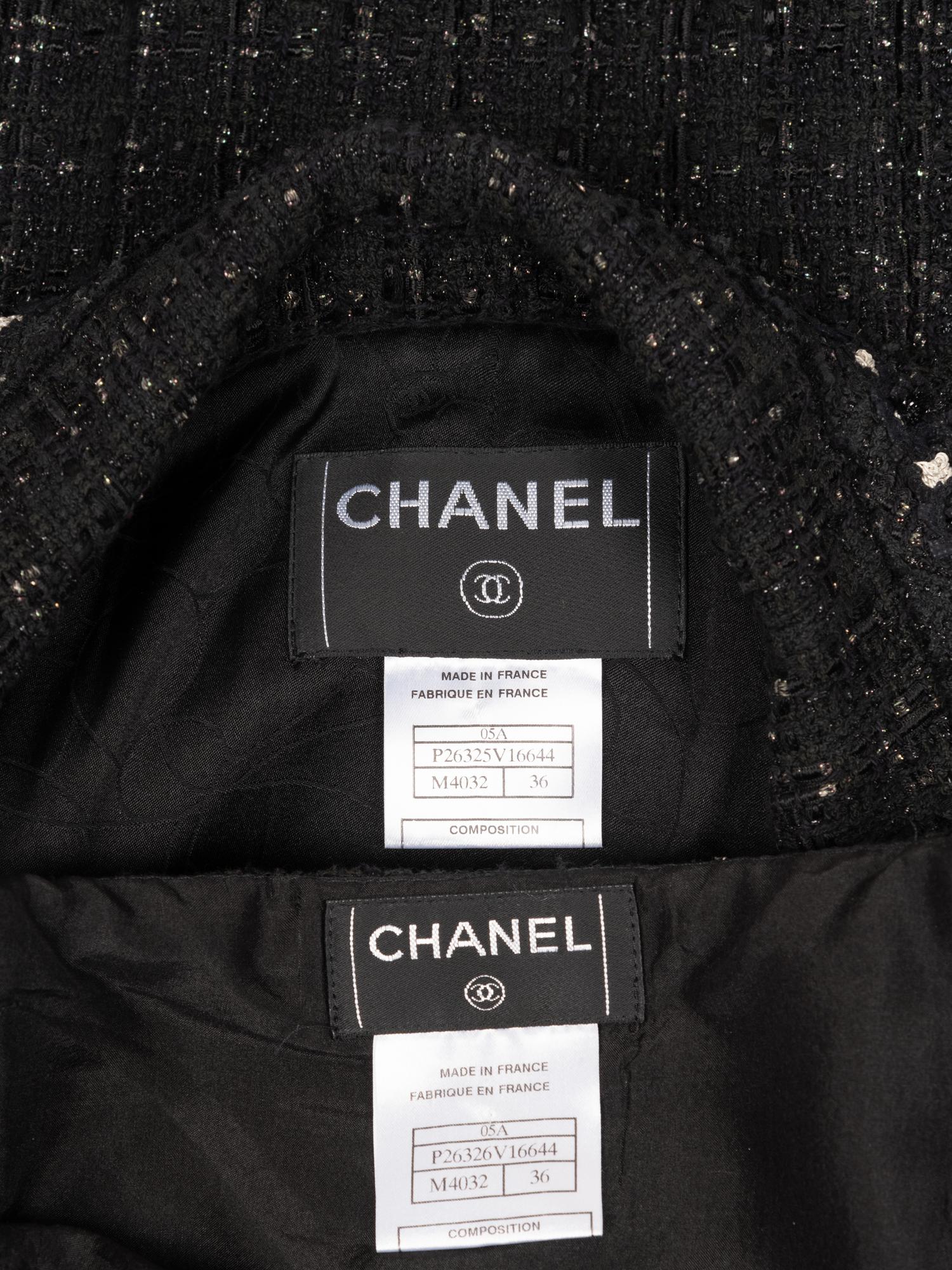 Chanel Embellished Wool Tweed Two-Piece Skirt Suit, Fall 2005