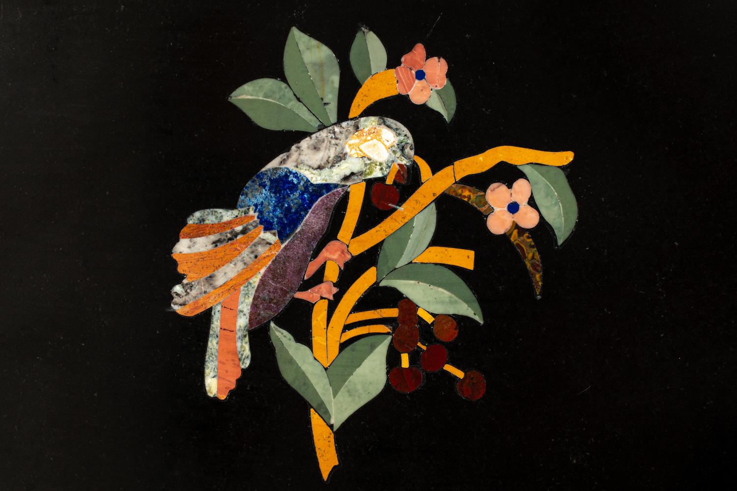 A Set of Four Italian Pietra Dura Plaques