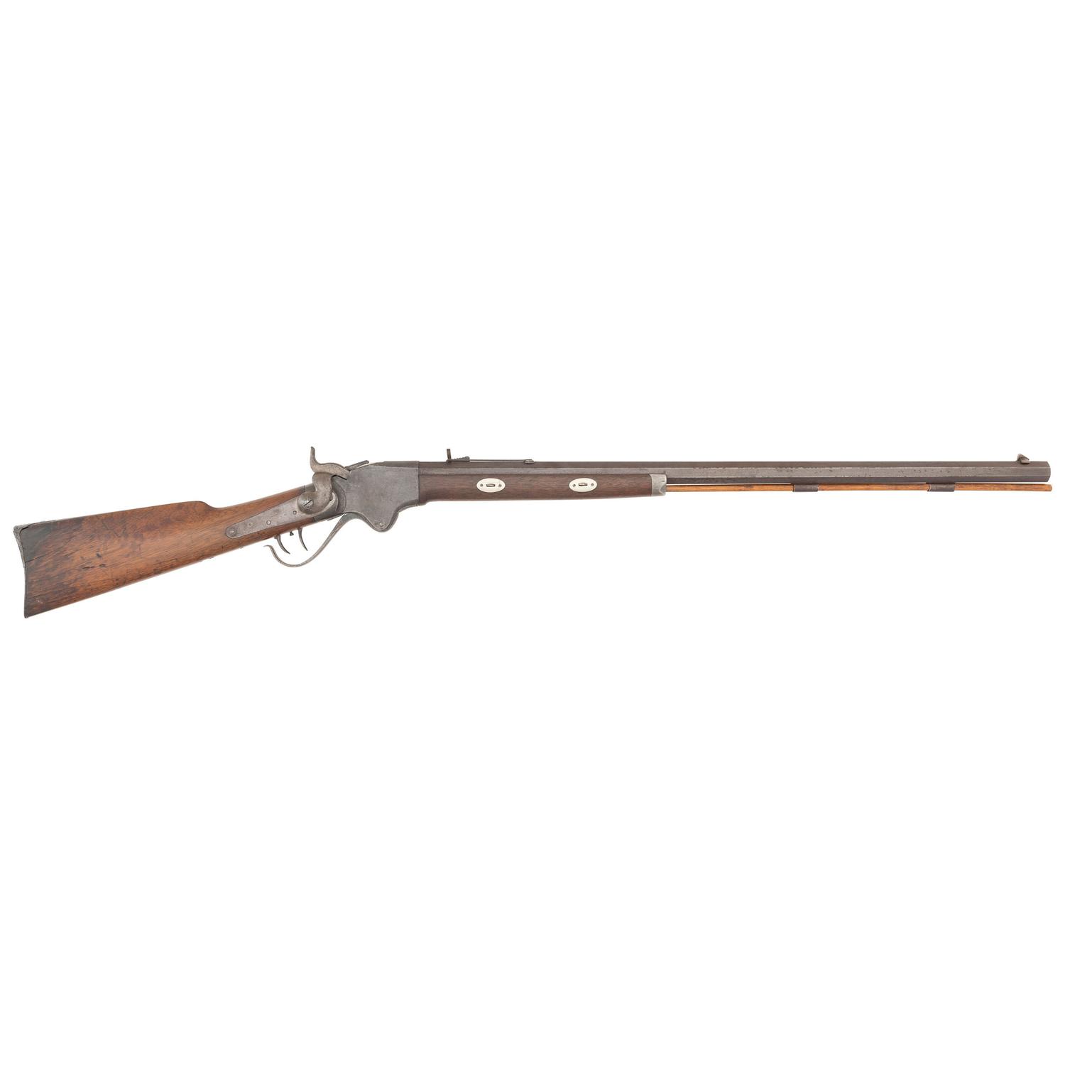 Heavy Barreled Plains Rifle Built on a Model 1860 Spencer Carbine Action by William H. Soper